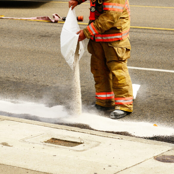 Fuel spill leads to lane closures on us 130 in haddon township - photo licensed by shore news network.