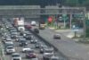 Traffic alert: four lanes blocked due to crash on george washington bridge upper level