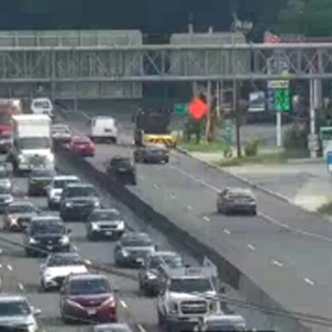 Traffic alert: four lanes blocked due to crash on george washington bridge upper level - photo licensed by shore news network.