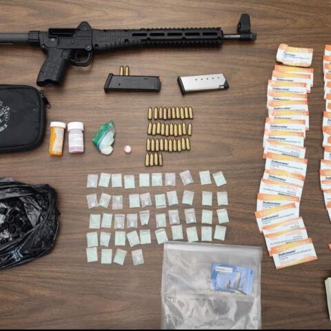 Drugs, gun seized in police raid from 25-year-old suspect in baltimore - photo licensed by shore news network.