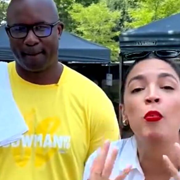 Marjorie taylor greene mocks jamaal bowman following primary defeat - photo licensed by shore news network.