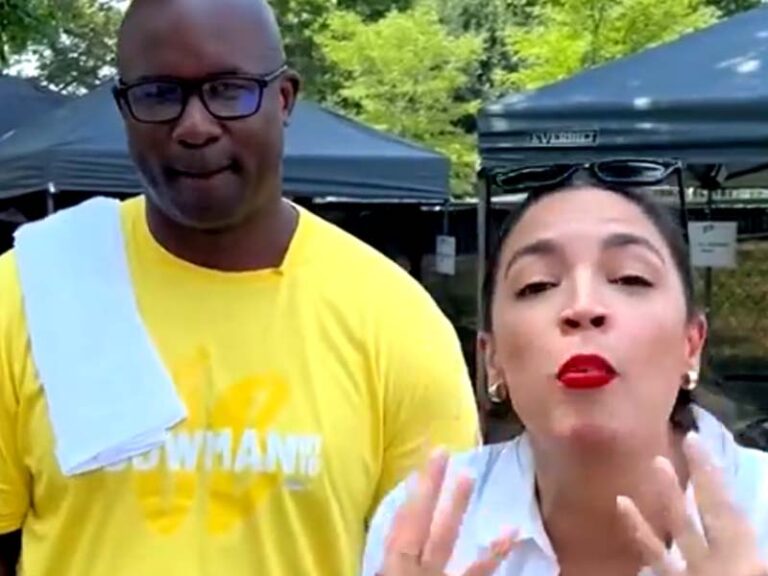 Marjorie taylor greene mocks jamaal bowman following primary defeat - photo licensed by shore news network.