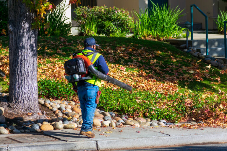 New jersey proposes ban on gas leaf blowers - photo licensed by shore news network.