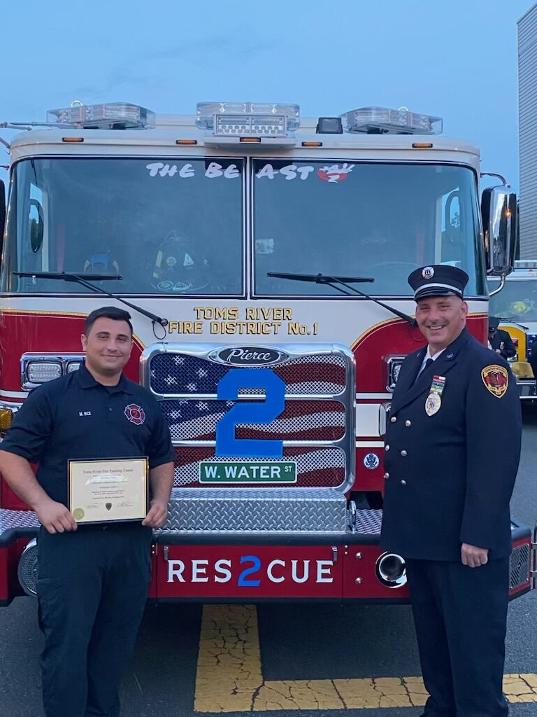 Father-Son Duo Dedicates Time to Toms River Fire Department