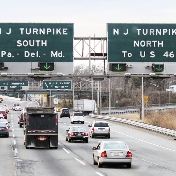 Tuesday morning commute in new jersey sees typical delays, crashes, and construction - photo licensed by shore news network.