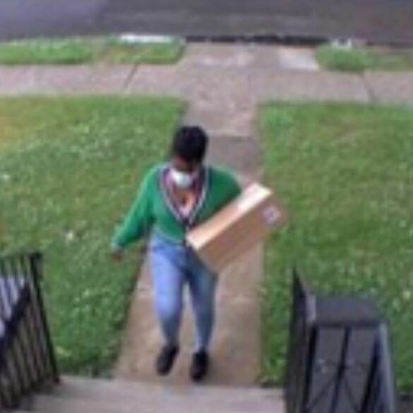 Newark public safety director seeks public assistance in identifying porch pirate - photo licensed by shore news network.