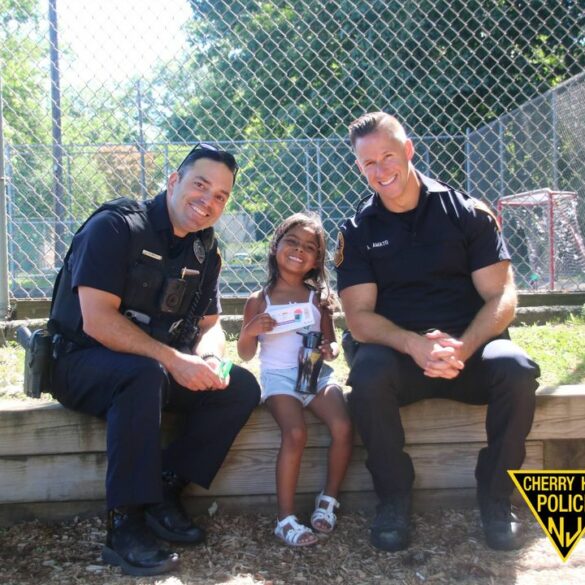 Cherry hill officers connect with community through operation chill - photo licensed by shore news network.