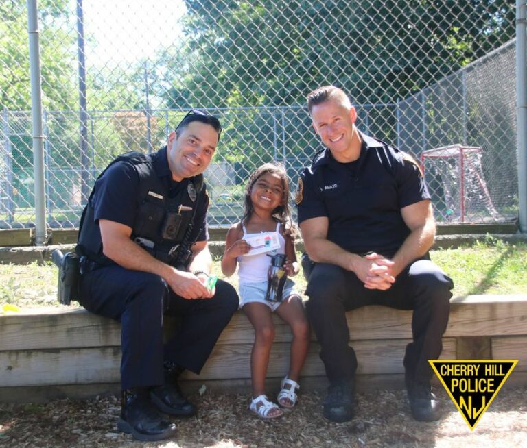 Cherry hill officers connect with community through operation chill - photo licensed by shore news network.