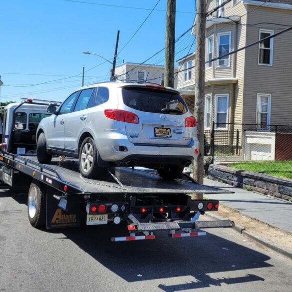One north jersey city is ticketing and towing illegally parked cars - photo licensed by shore news network.