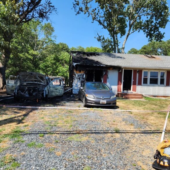 Salisbury home suffers significant damage in accidental fire - photo licensed by shore news network.