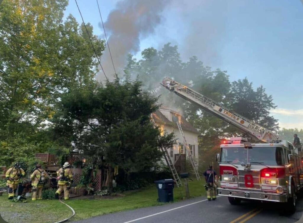 Fire Destroys Home in Elkton