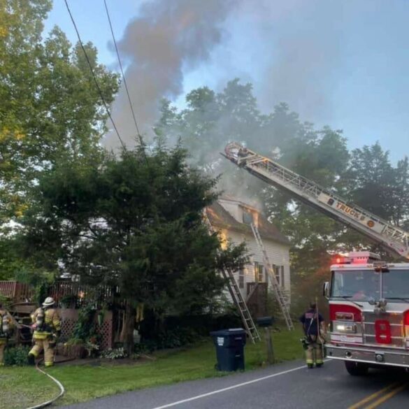 Fire destroys home in elkton - photo licensed by shore news network.