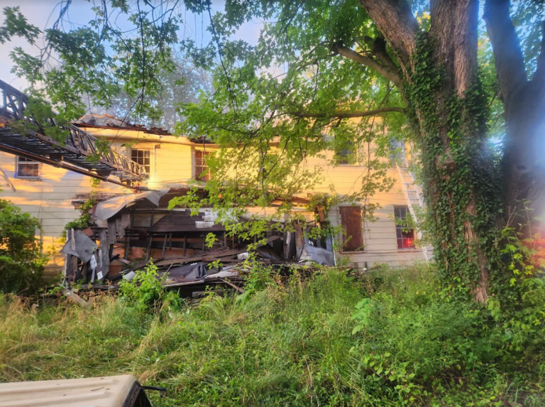 Vacant duplex in williamsport engulfed by flames - photo licensed by shore news network.