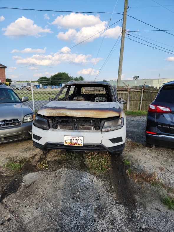Police Report Vehicle Fire in Hurlock
