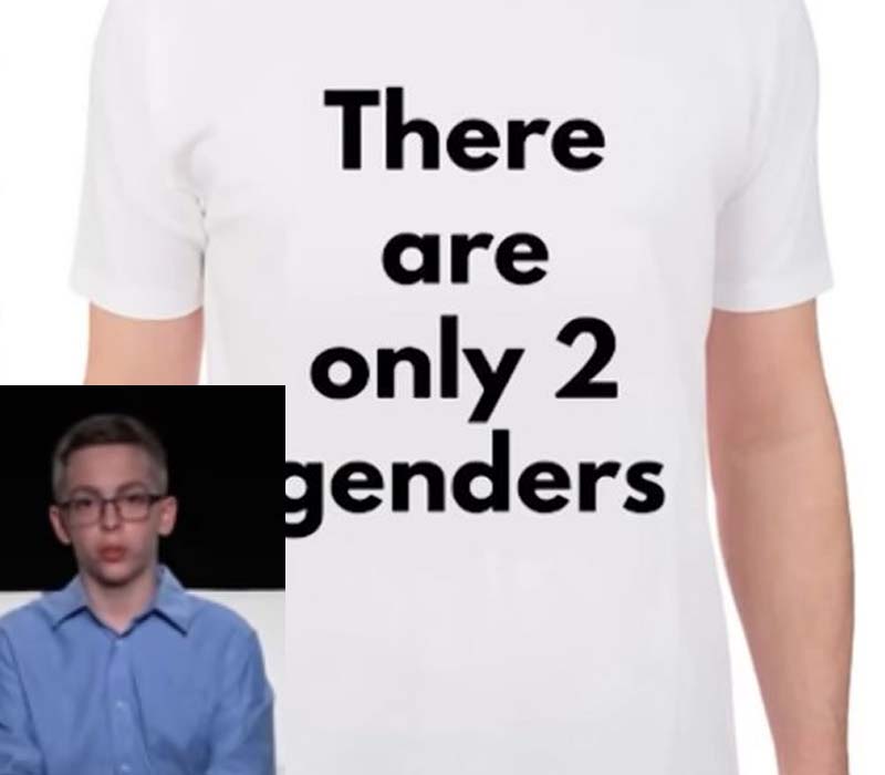 Court Upholds School Decision to Discipline Student Over "There Are Only Two Genders Shirt" Court Upholds School Decision to Discipline Student Over "There Are Only Two Genders Shirt"