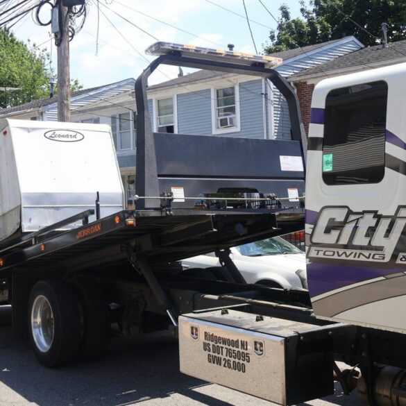 Paterson police will tow your trailer if left on street over 48 hours - photo licensed by shore news network.