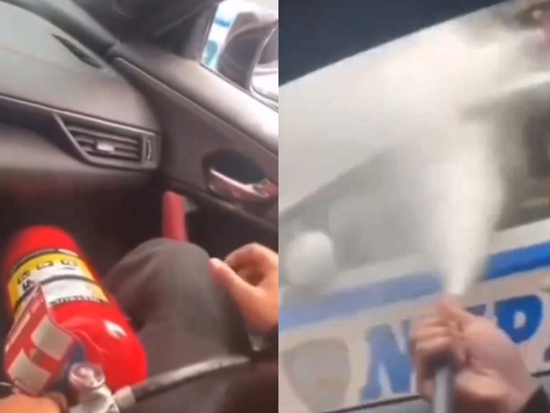 Suspect Who Unloaded Fire Extinguisher on NYC Cop For Viral Video Charged