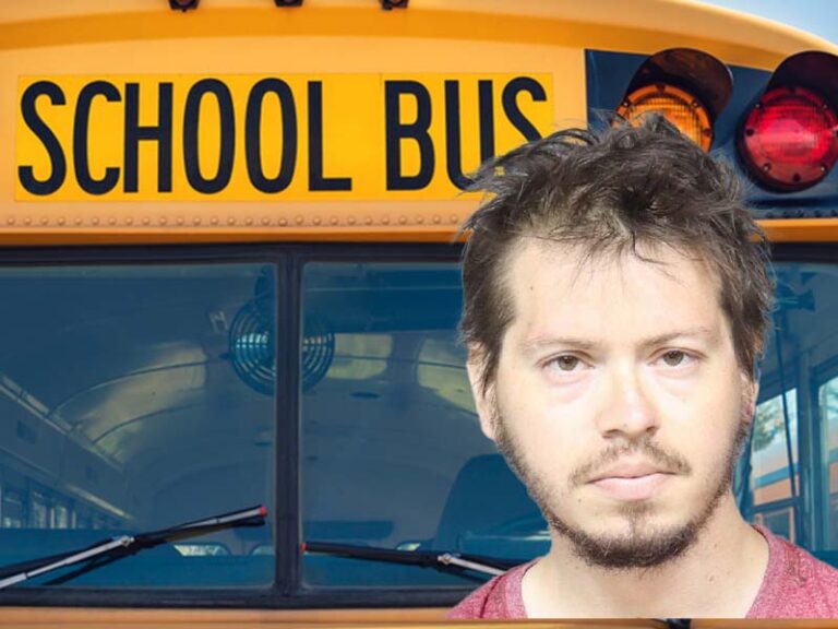 Man charged with grand larceny after stealing school bus in utica - photo licensed by shore news network.