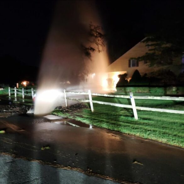Water main break in new city closes gerken drive - photo licensed by shore news network.