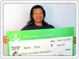 Virginia Beach Man Strikes Luck with $300,000 Lottery Win