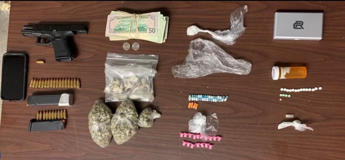 Handgun and Drugs Seized in Baltimore Arrest