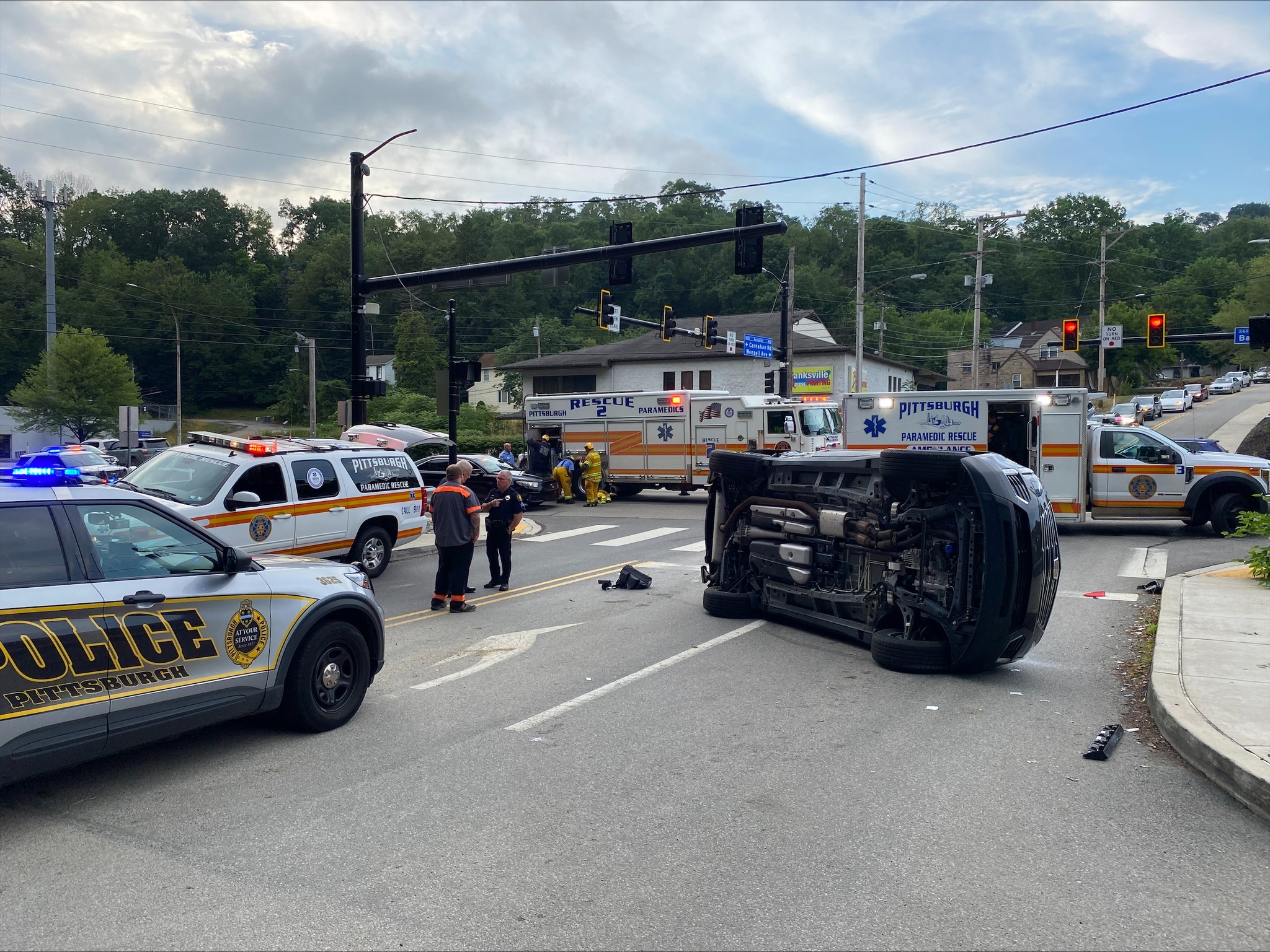 Driver Extricated After Vehicle Roll-Over Crash