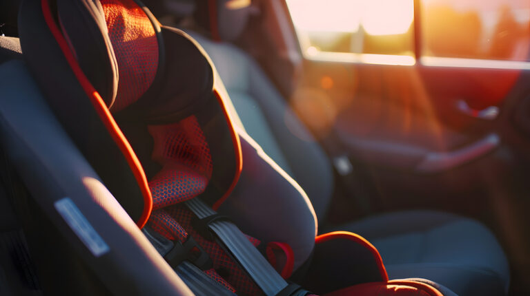 Did you know? Most police departments will help you with your child safey seats - photo licensed by shore news network.