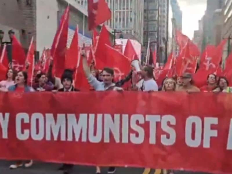 Philadelphia Hosts Large Communist Party Parade in Center City