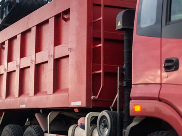 Bicyclist seriously injured in collision with dump truck in new city - photo licensed by shore news network.