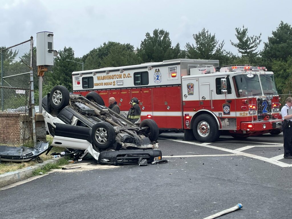 Three-Car Accident on North Capitol Street Results in Four Hospitalizations