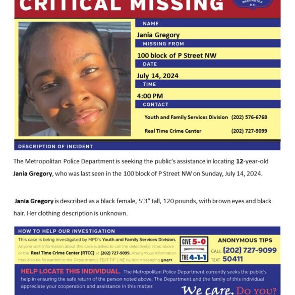 12-year-old girl vanishes in d. C. - photo licensed by shore news network.