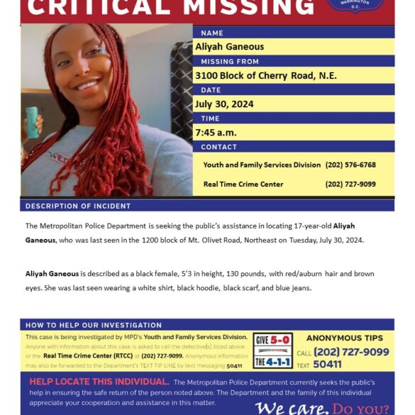 17-year-old girl reported critically missing in d. C. - photo licensed by shore news network.