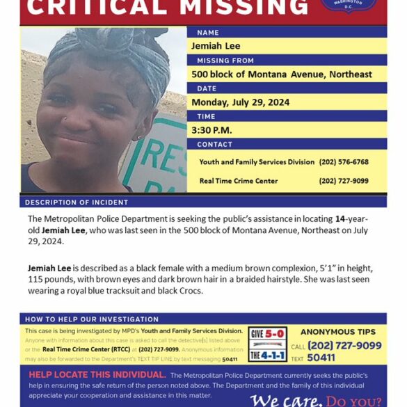 Search underway for missing 14-year-old girl in d. C. - photo licensed by shore news network.