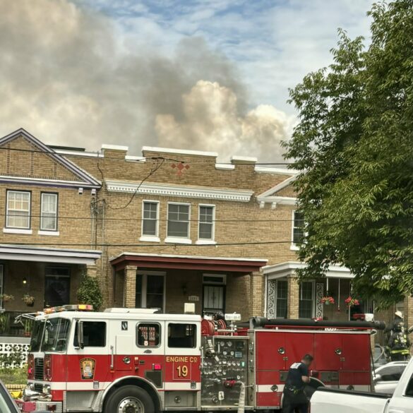 Fire contained in l’enfant square row dwelling - photo licensed by shore news network.