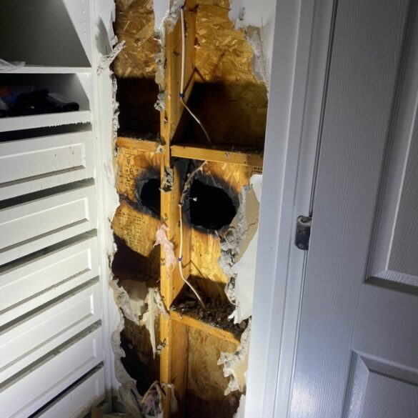 Stamford firefighters quickly douse fire at five story multi-family home - photo licensed by shore news network.