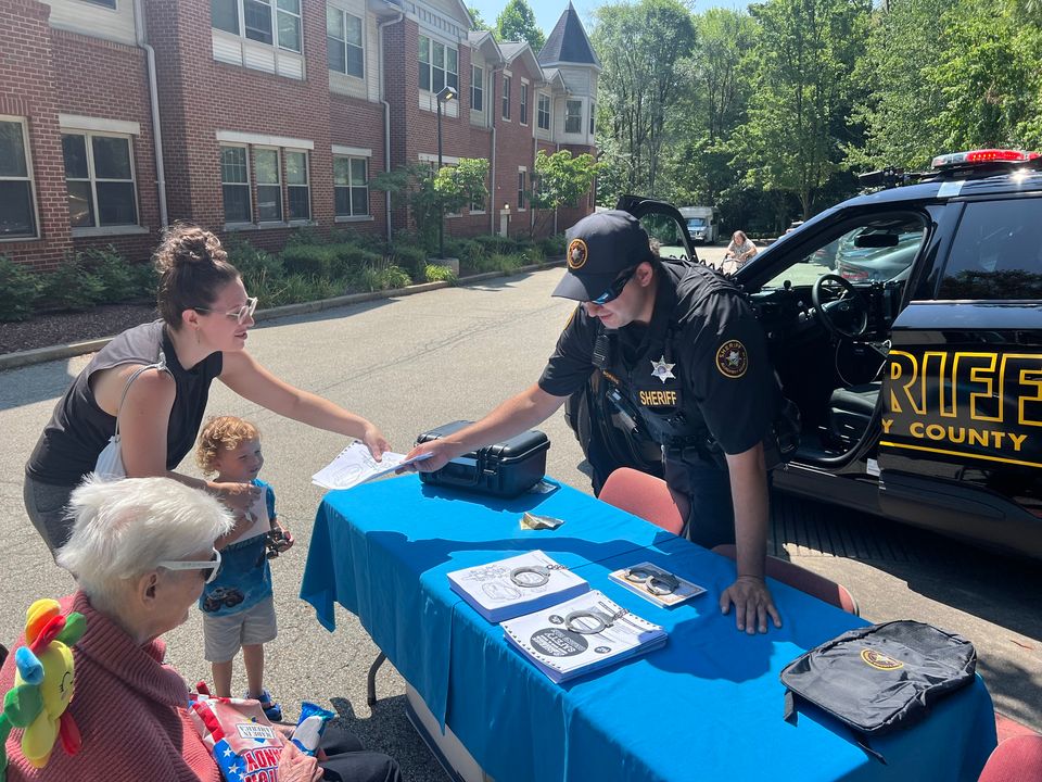 Roanoke County Police and Firefighters Host Touch a Truck Event