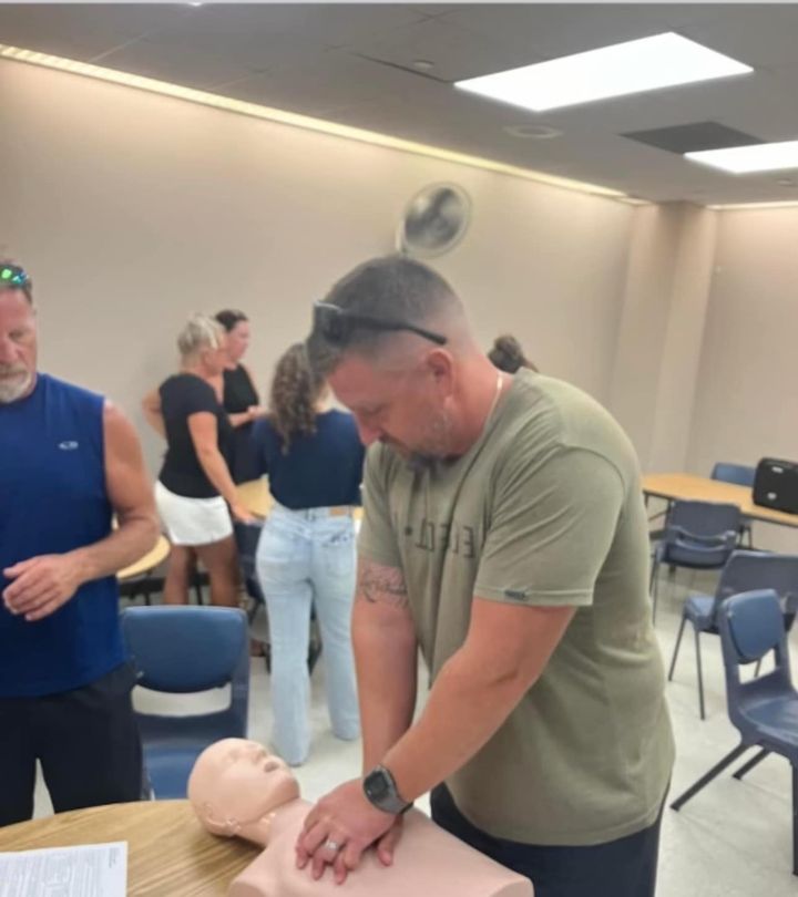 Wall Township Police and EMS Partner with Youth Football and Cheer for CPR Training