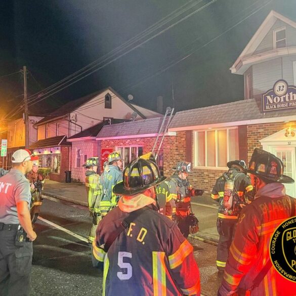 Late night fire displaces family in gloucester township - photo licensed by shore news network.