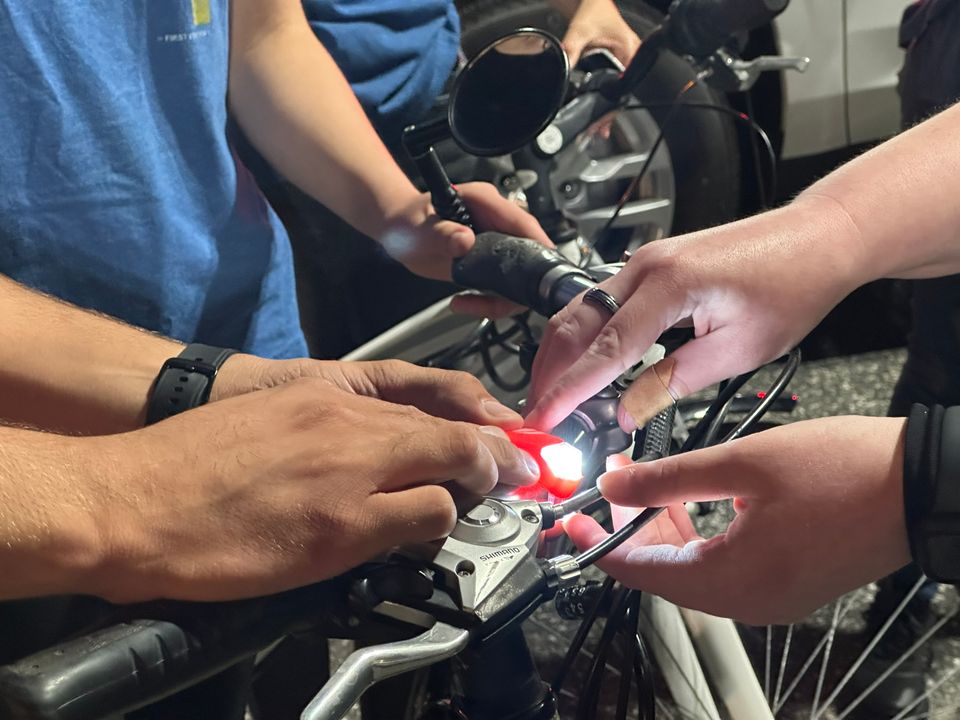 Ocean City Police Equip Seasonal Workers with Bicycle Lights