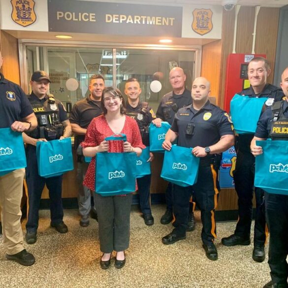 Local resident delivers self-care kits to east brunswick police department - photo licensed by shore news network.