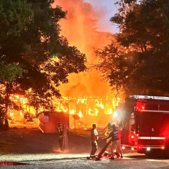 Vacant home fire in cecil county causes significant damage - photo licensed by shore news network.