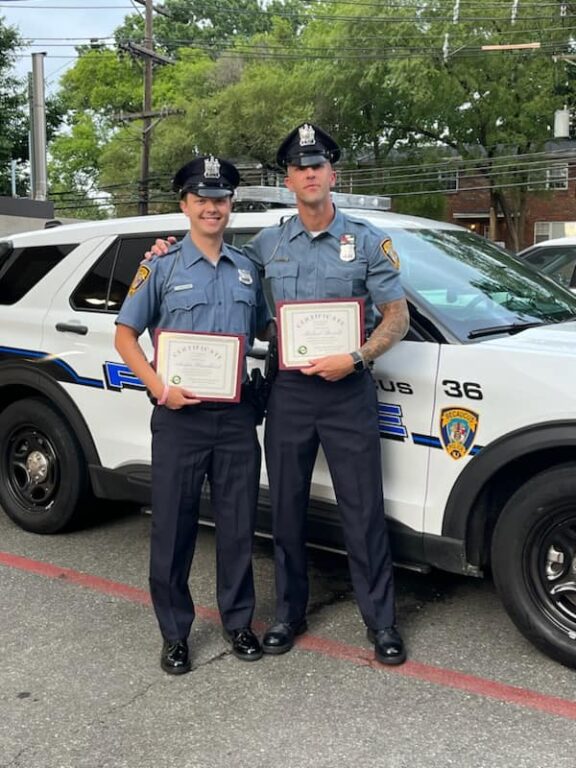 Secaucus Officers Commended for Lifesaving Efforts at Harmon Cove Towers