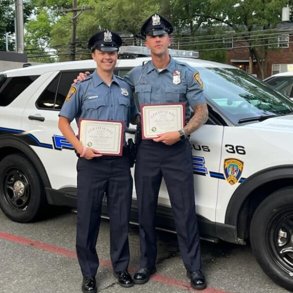 Secaucus officers commended for lifesaving efforts at harmon cove towers - photo licensed by shore news network.