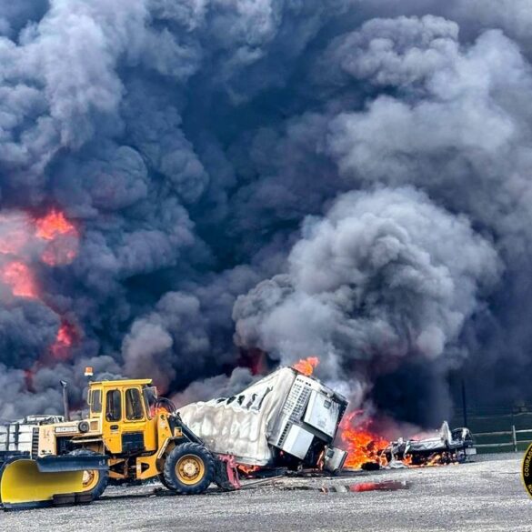 Three firefighters injured in south jersey blaze - photo licensed by shore news network.