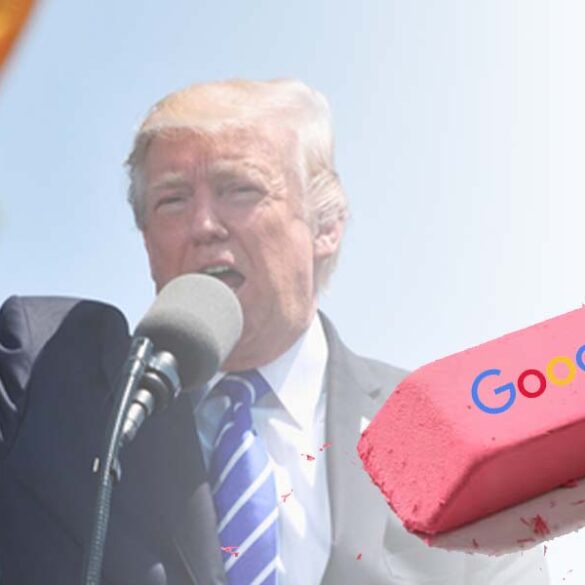 Is google erasing the failed assassination attempt on former president trump? - photo licensed by shore news network.