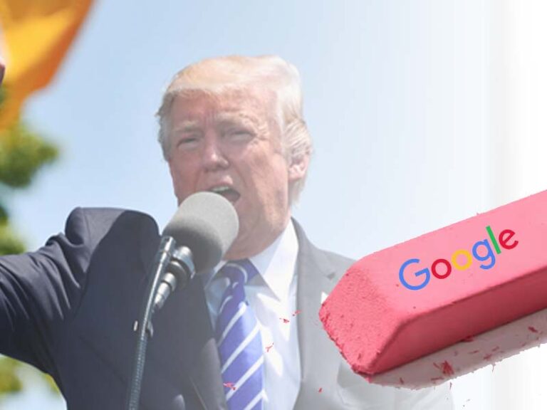 Is google erasing the failed assassination attempt on former president trump? - photo licensed by shore news network.