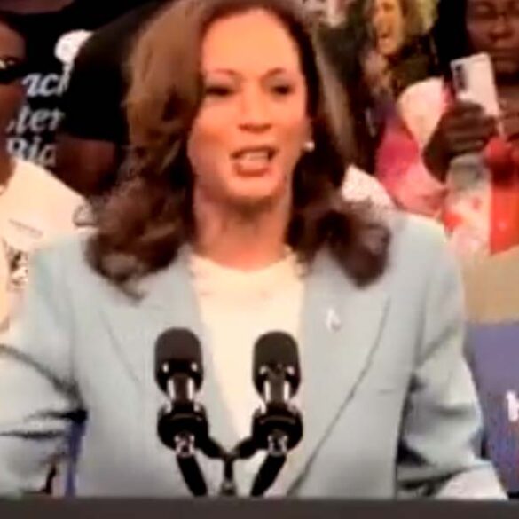 Watch: kamala harris debuts new accent on campaign trail in atlanta - photo licensed by shore news network.