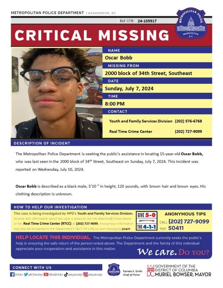15-year-old boy missing in d. C. Since weekend - photo licensed by shore news network.