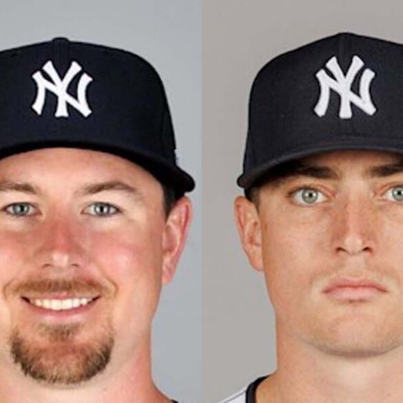 Two toms river north pitchers now playing together on the new york yankees - photo licensed by shore news network.