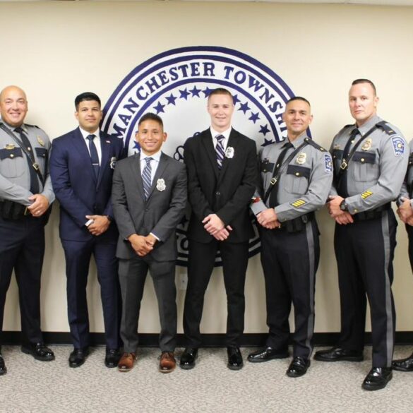 Manchester township police department welcomes new patrolmen - photo licensed by shore news network.